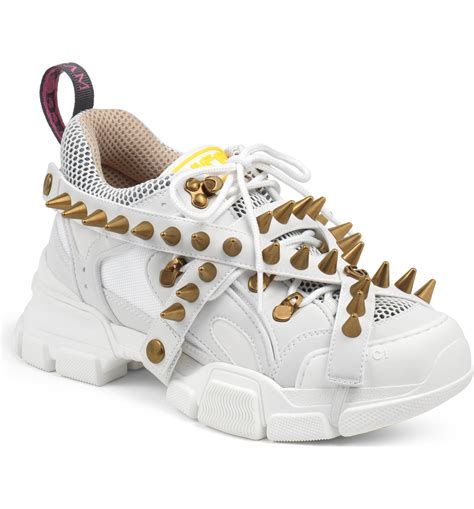 gucci spike shoes|gucci flashtrek diamond.